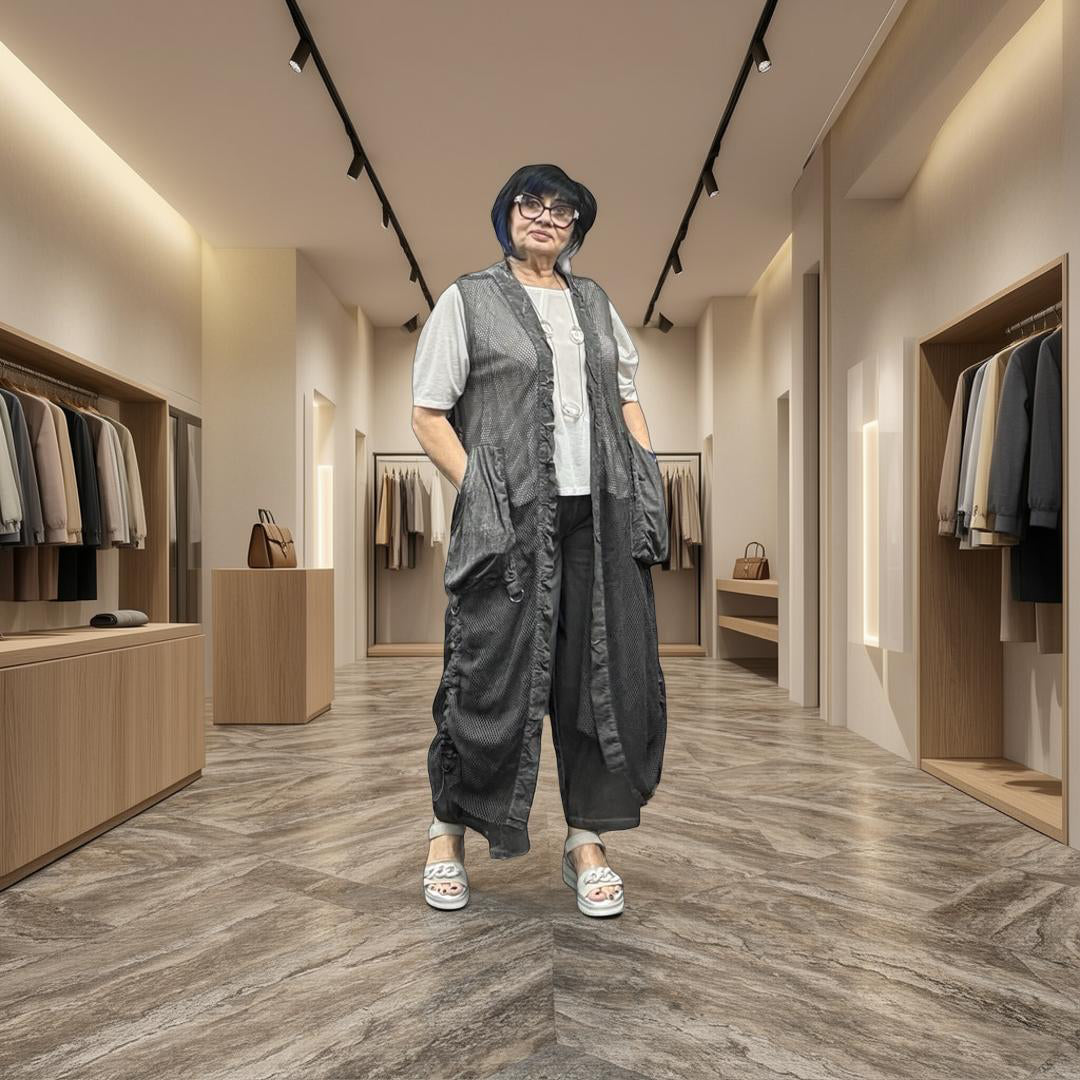 Zilberman Wardrobe Top 26036 Light Grey