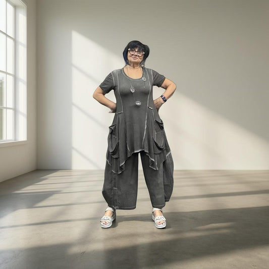 Zilberman Wardrobe Tunic Top 26039 Antrasite