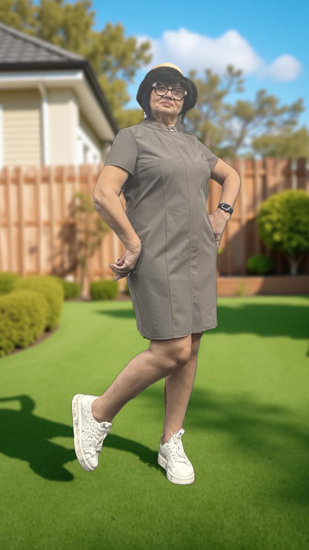 Sale 50% Off I'cona Zip up Dress 68037 Color 97