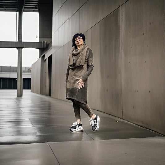 Sale 50% Off Black by K&m Tunic Dress 2320408 Print Oil