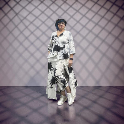 Ingrid Munt  skirt  pants 225 white/ black print