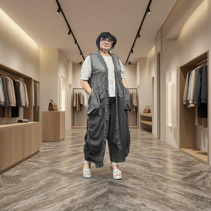 Zilberman Wardrobe Top 26036 Light Grey