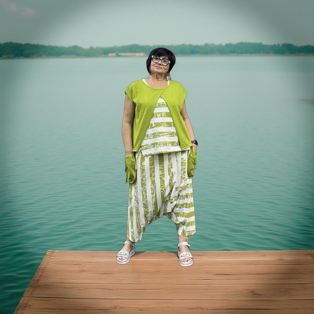 Luukaa Tank Top 116 Lime Print