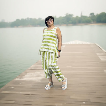 Luukaa Tank Top 116 Lime Print
