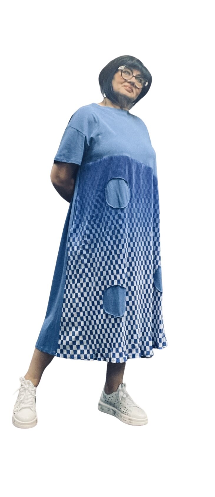 Sale 50% Off One Size Dress 3545 Blue
