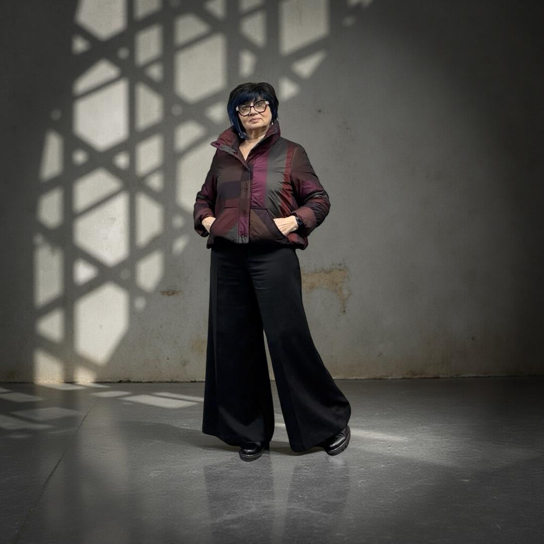 Sale 50% Off Luukaa Coat 0308 Dark Scarlet