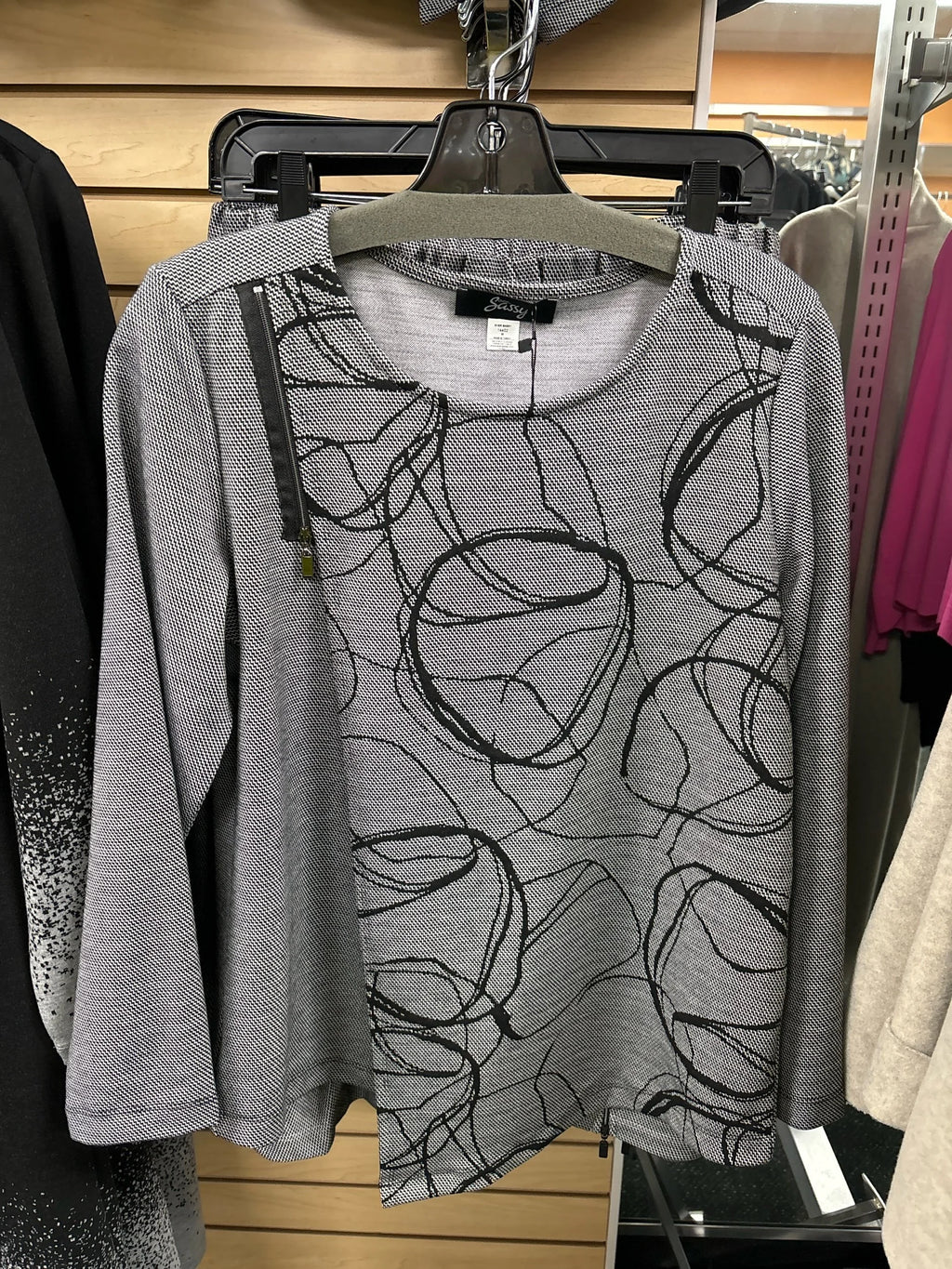 Sale 50% Off Ever Sassy Top 14402 Grey