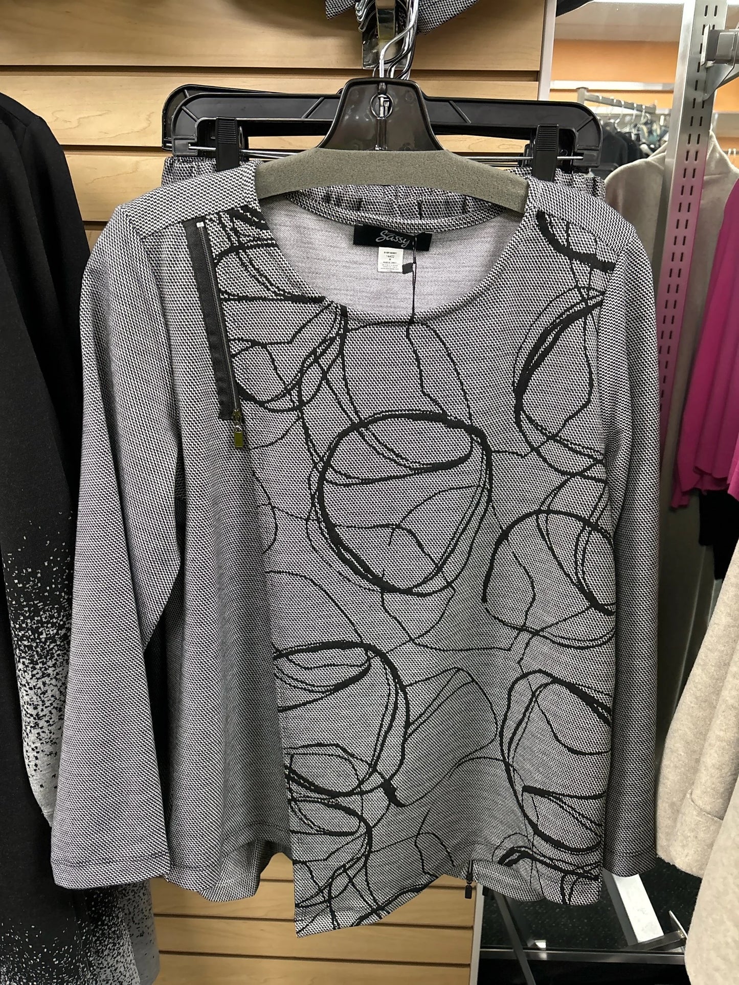 Sale 50% Off Ever Sassy Top 14402 Grey