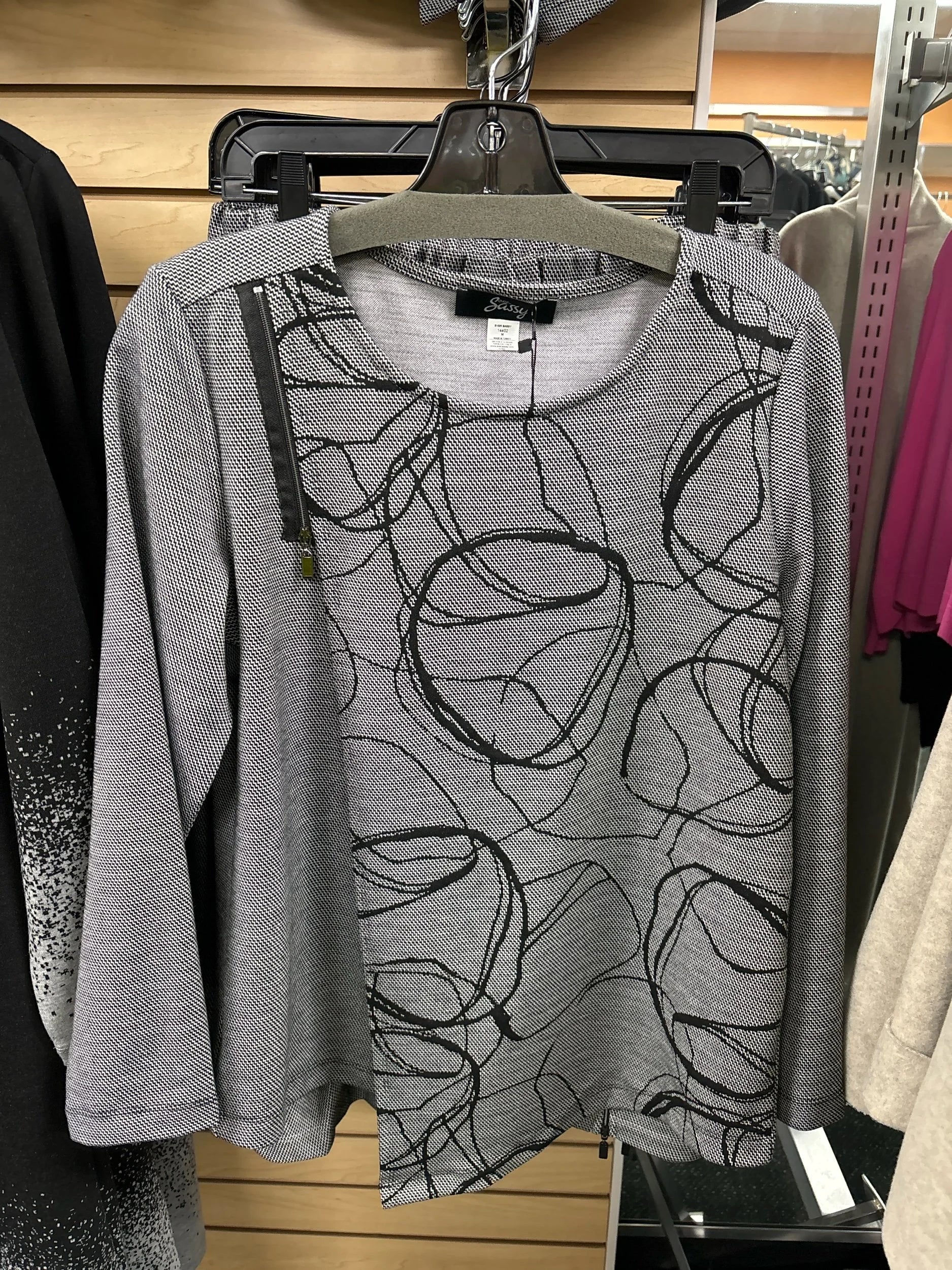 Sale 50% Off Ever Sassy Top 14402 Grey