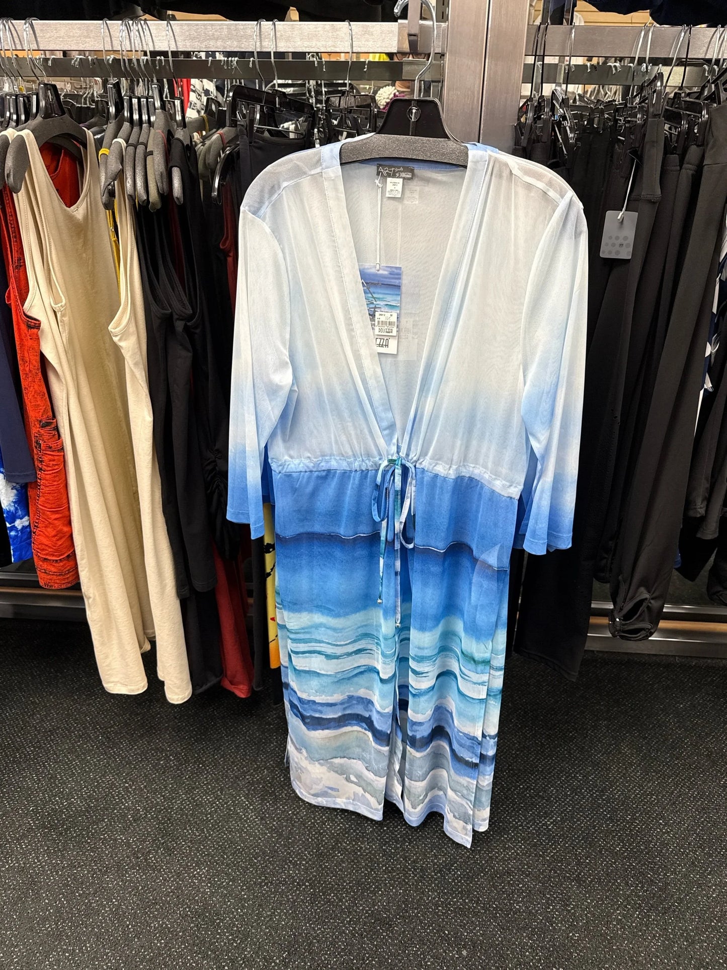 Dolcezza cover up  26812 sky blue print