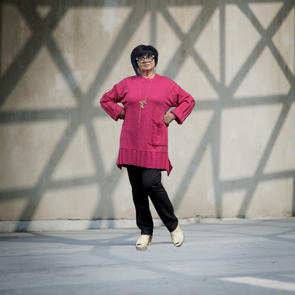 Sale 50% Off Noen Sweater Tunic 83665 Hot Pink