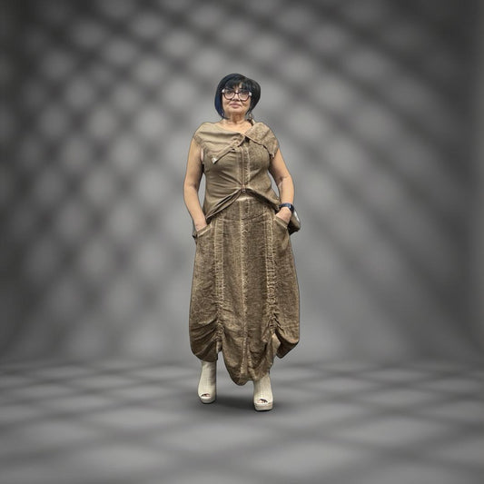 Zilberman Wardrobe Skirt 26019 Espresso Brown