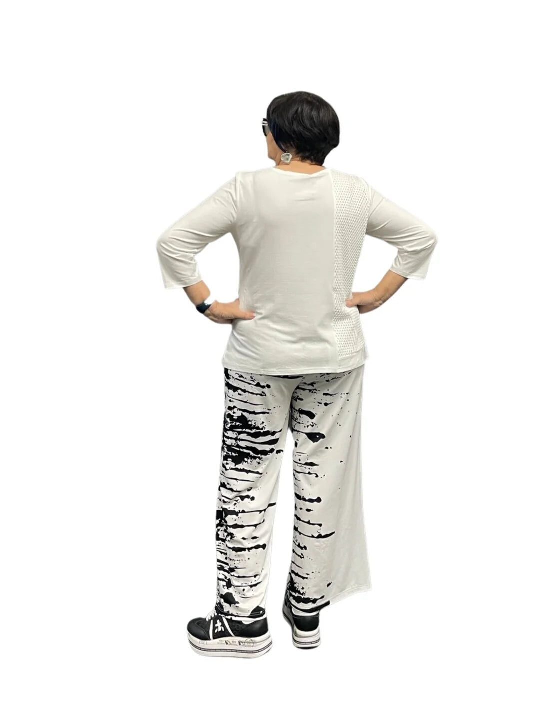 Sale 50% Off Elsewhere Aclare Top 20830 Off White Cotton Mesh