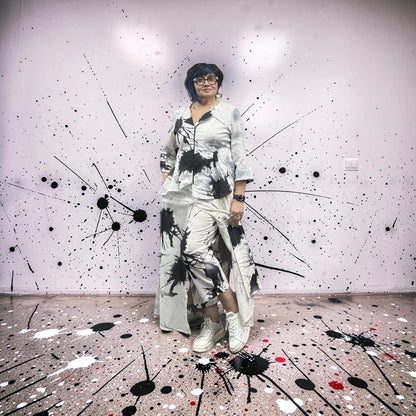 Ingrid Munt  skirt  pants 225 white/ black print