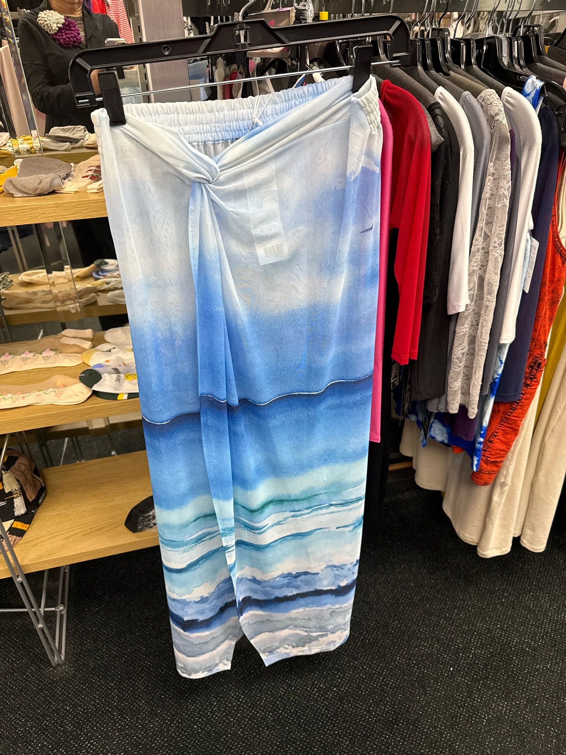 Dolcezza cover up  26812 sky blue print