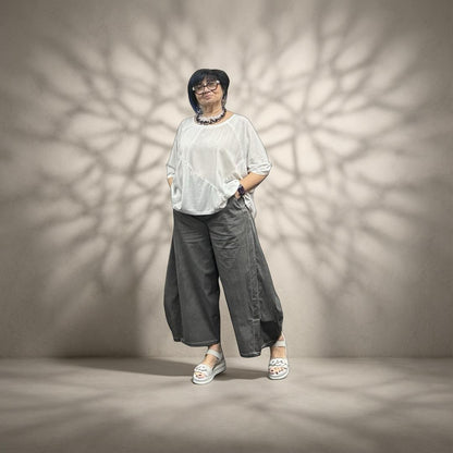 Zilberman Wardrobe Top 26036 Light Grey