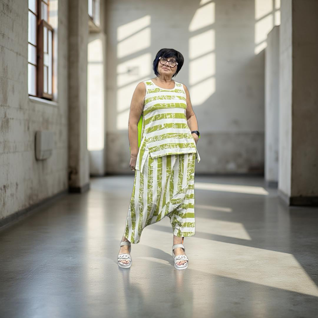 Luukaa Pants 211 Lime Print