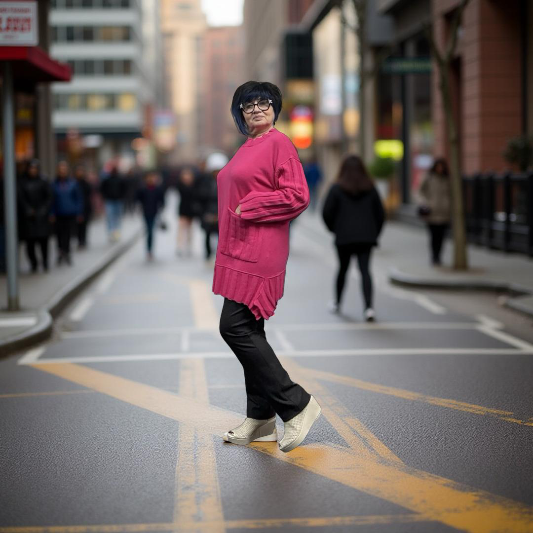 Sale 50% Off Noen Sweater Tunic 83665 Hot Pink
