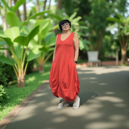 Luukaa Dress 520 Vermillion Red