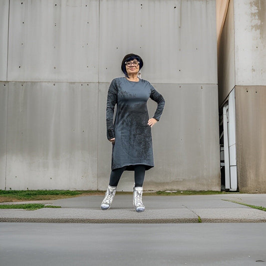 Sale 50% Off Black by K&m Tunic Dress 2320408 Print Atlantic