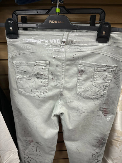 Sale 50% Off Elisa Cavaletti Jeans 246032501 Grey Silver
