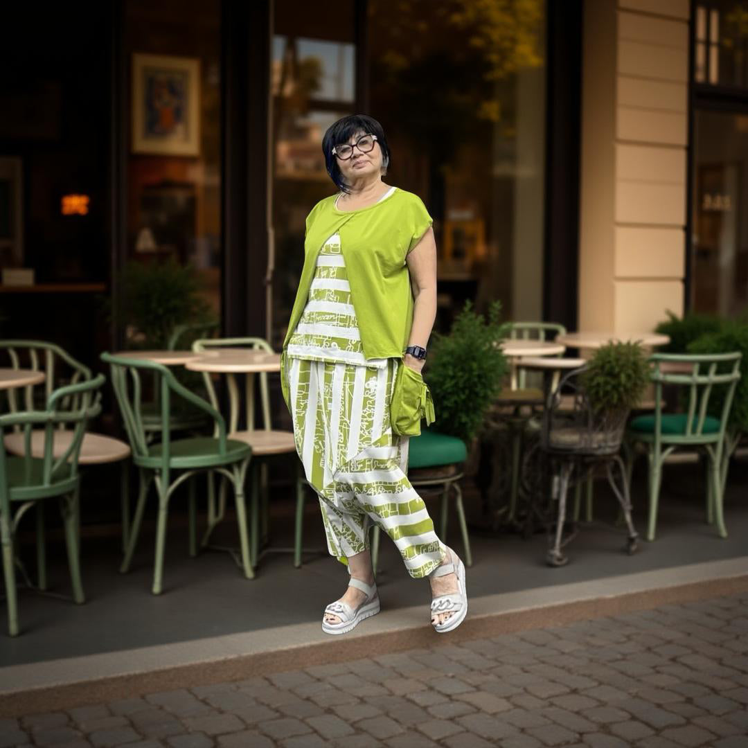 Luukaa Pants 211 Lime Print