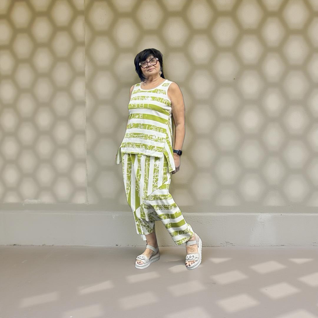 Luukaa Pants 211 Lime Print