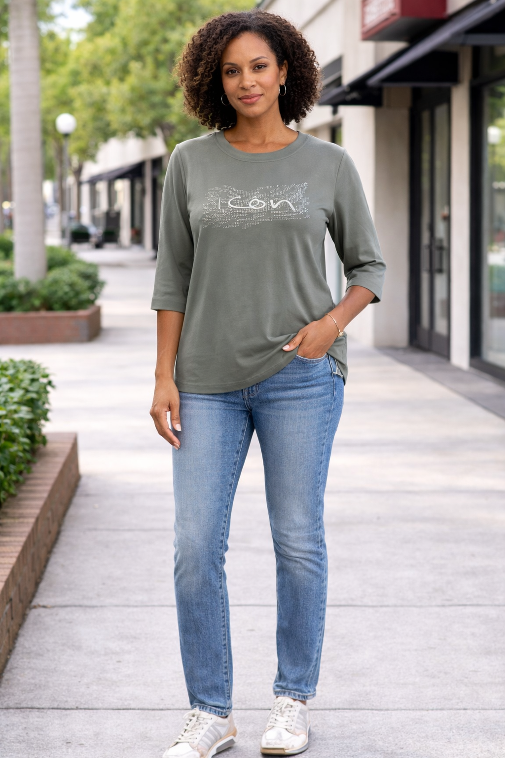 I'Cona  top 64401 color 94 olive