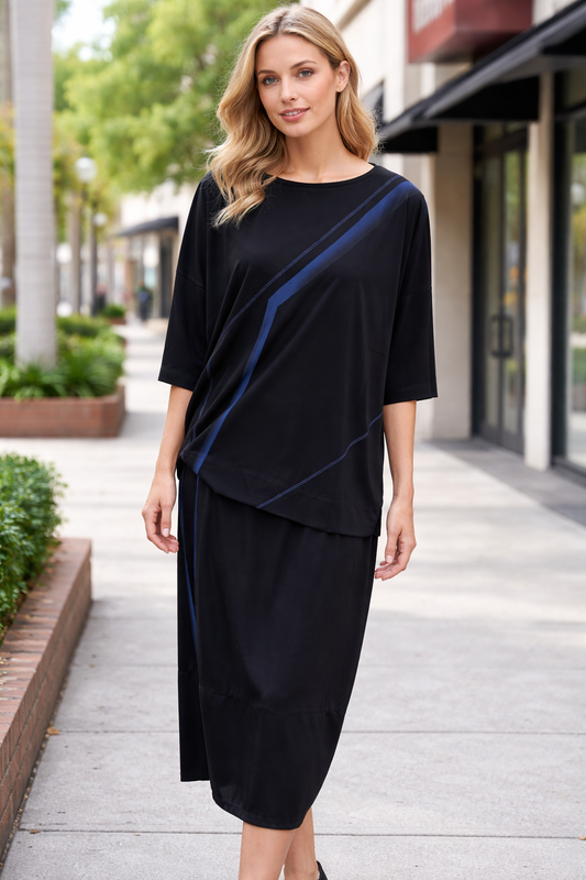 Ozai N Ku skirt 860194 black/ navy