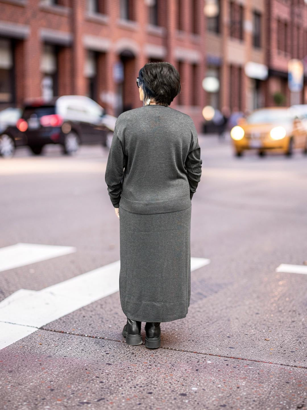 New F/W 26/27 Haako skirt H2014 charcoal