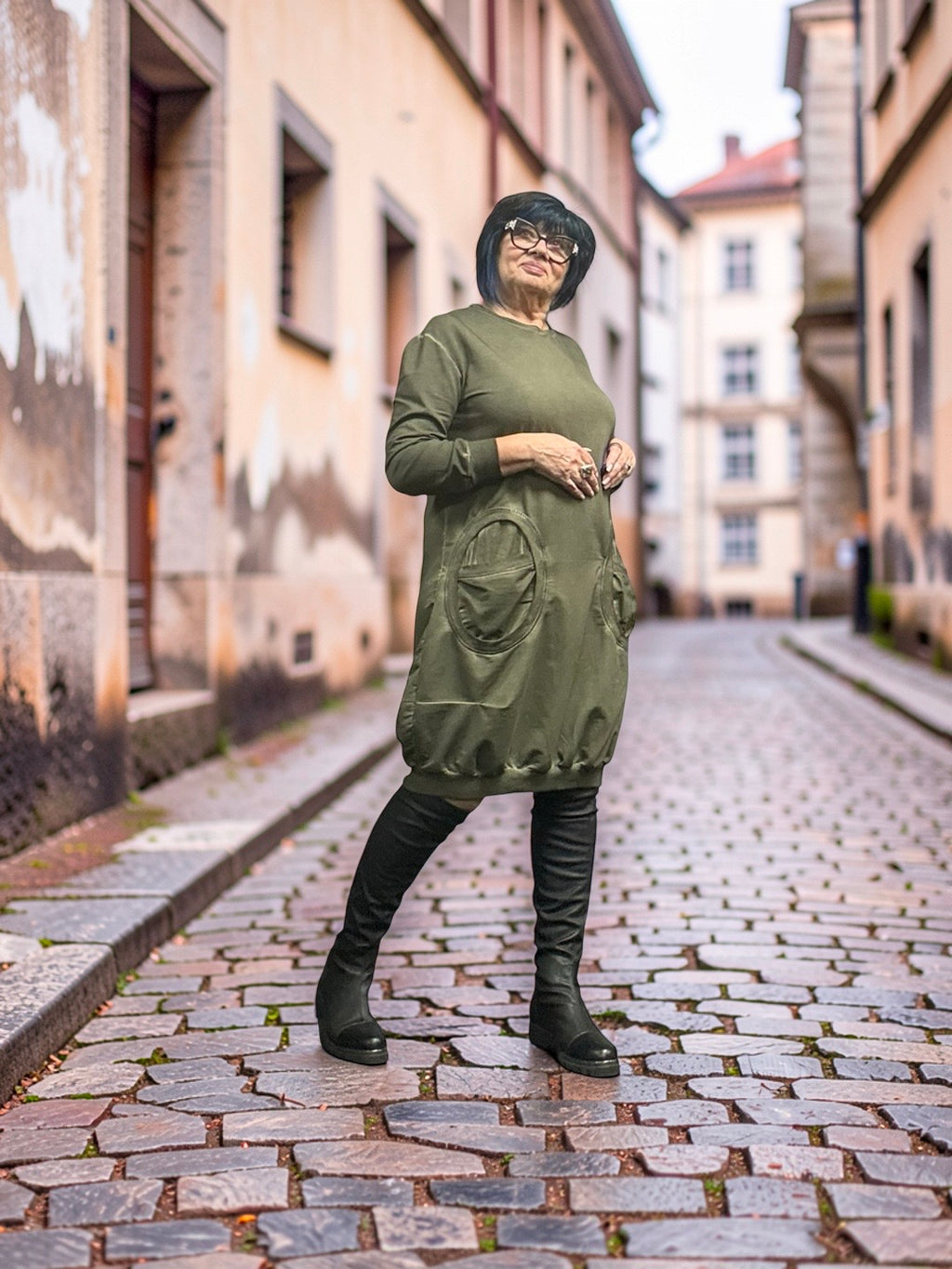 New F/W 26/27 Zilberman wardrobe dress 26507 khaki