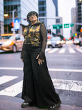 New F/W 26/27 NY77 Design vest Lustre mustard print