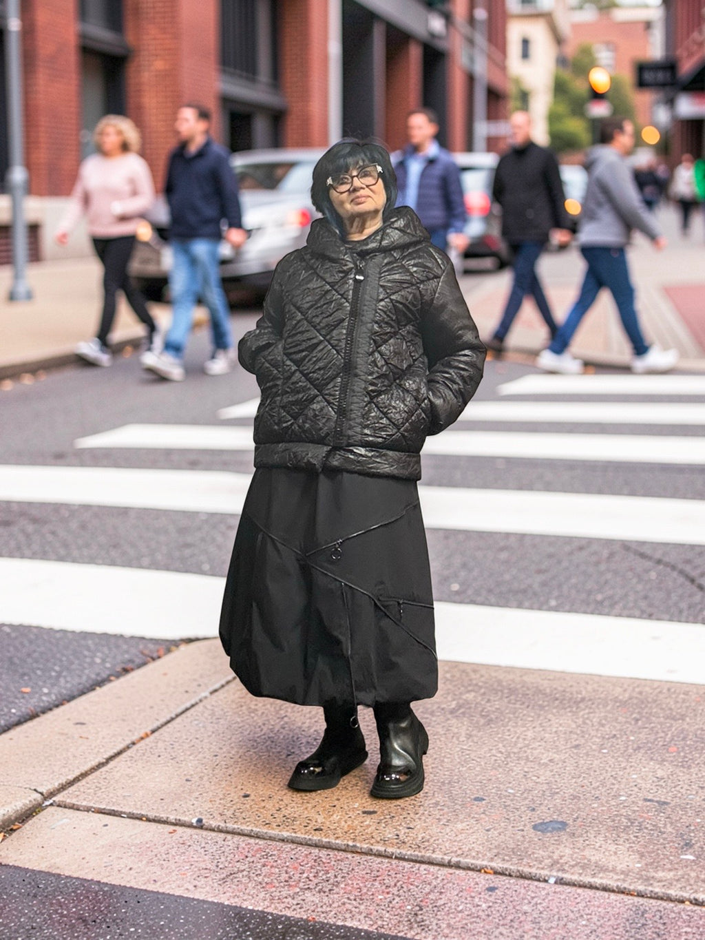 New F/W 26/27 Mara Gibbucci hooded coat 62-702 black
