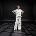Matthildur pants 26-6002 bianco scratch print